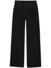 Anine Bing Logo-patch Wide-leg Jeans