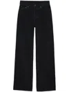 Anine Bing Logo-patch Wide-leg Jeans