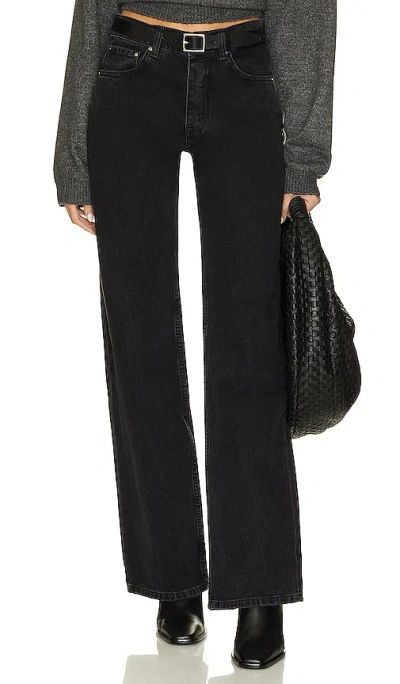 Anine Bing Hugh Jeans In Vintage Black