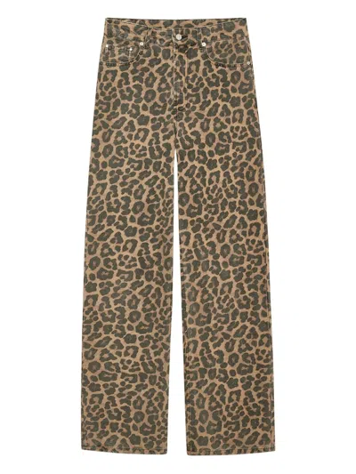 Anine Bing Hugh Jeans In Brown
