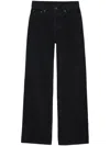Anine Bing Logo-patch Wide-leg Jeans