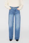 Anine Bing Hugh Jeans In Panama Blue In Multi