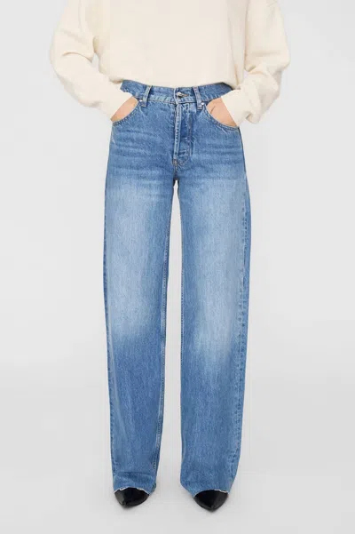 Anine Bing Hugh Jeans In Panama Blue In Multi