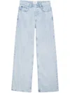 Anine Bing Hugh High-rise Wide-leg Jeans