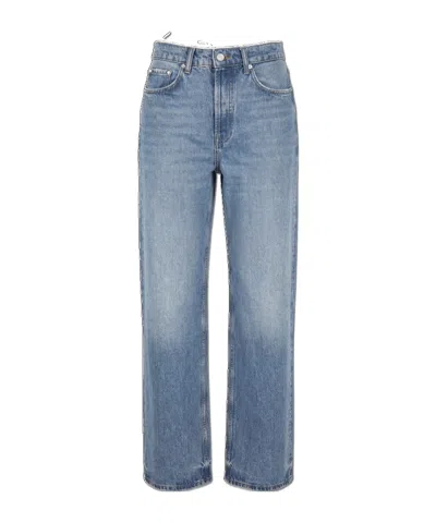 Anine Bing Hugh Wide-leg Jeans In Blue