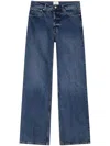 Anine Bing Hugh Wide-leg Jeans In Blue