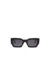 Anine Bing Indio Square-frame Sunglasses In Black