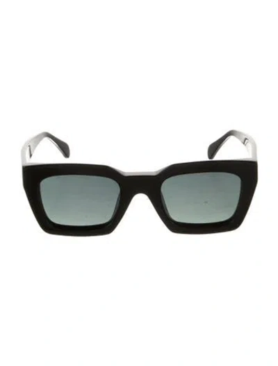 Pre-owned Anine Bing Indio Square Sunglasses In Black