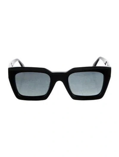Pre-owned Anine Bing Indio Square Sunglasses In Black