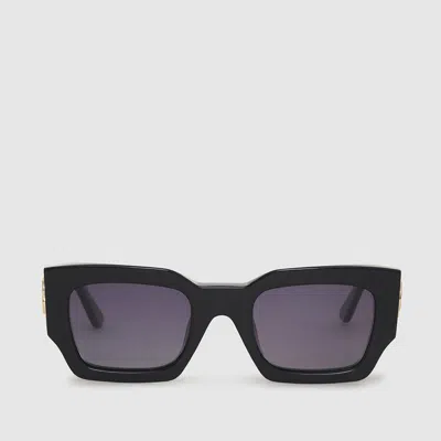 Anine Bing Indio Sunglasses Monogram In Black
