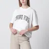 Anine Bing Ivory T-shirt With Leopard Logo Women In Gray