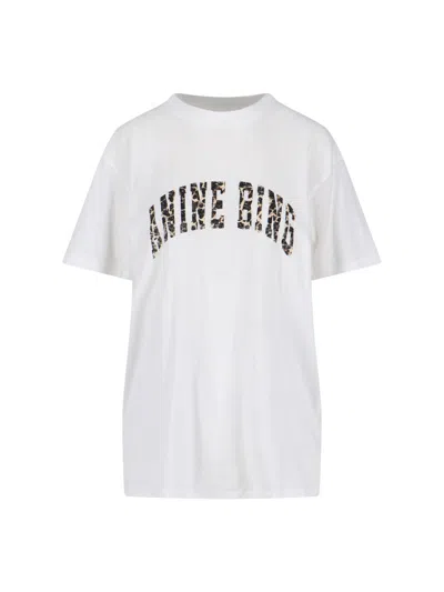 Anine Bing Ivy Lightweight Crewneck T-shirt In White