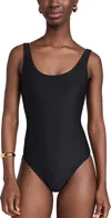 Anine Bing Black Jace One Piece Swimsuit In Black