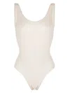 Anine Bing Jace One-piece Swimsuit In Beige
