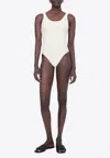 Anine Bing Jace One-piece Swimsuit In White