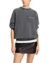 Anine Bing Jaci Daydreams Sweatshirt Washed Black In Washed Blk