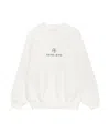 Anine Bing Jaci Sweatshirt Monogram In Ivory In White