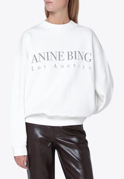 ANINE BING JACI LOS ANGELES LOGO SWEATSHIRT