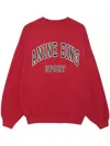Anine Bing Jaci Organic-cotton Sweatshirt In Red