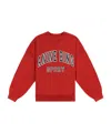 Anine Bing Jaci Organic-cotton Sweatshirt In Red
