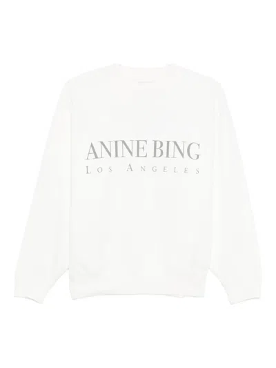Anine Bing Jaci Sweatshirt Los Angeles In White