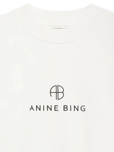 ANINE BING ANINE BING JACI SWEATSHIRT MONOGRAM  IVORY