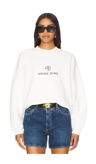 ANINE BING JACI SWEATSHIRT MONOGRAM