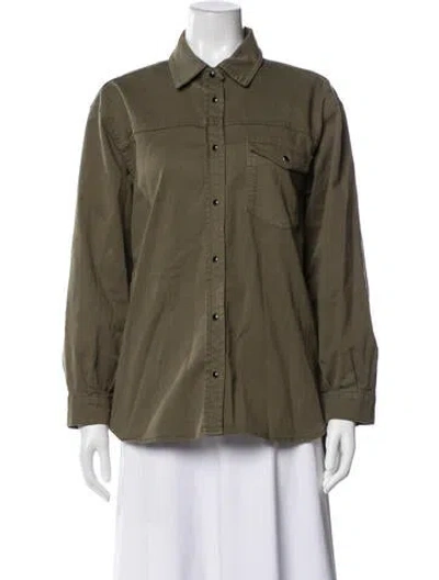 Pre-owned Anine Bing Jacket In Green