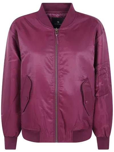Anine Bing Jacket Main Feature "leon" In Red
