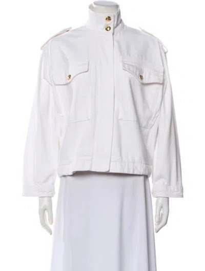 Pre-owned Anine Bing Jacket In White
