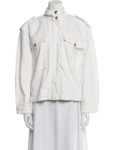 Pre-owned Anine Bing Jacket In White