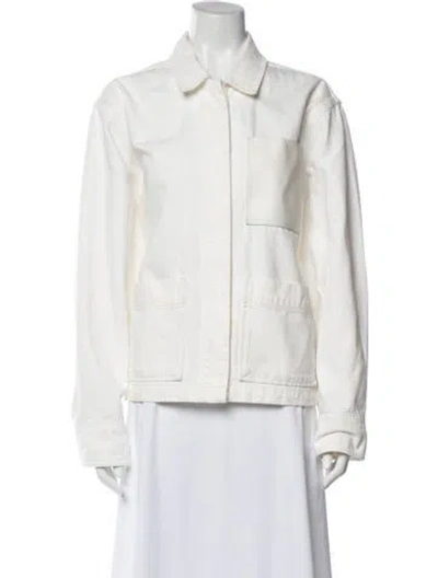 Pre-owned Anine Bing Jacket In White