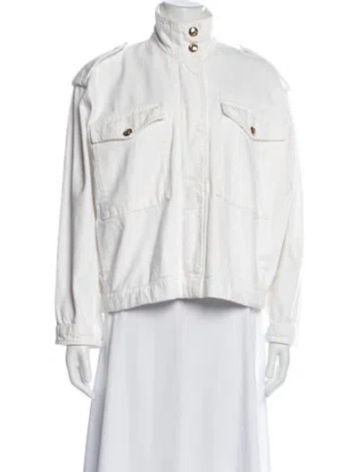 Pre-owned Anine Bing Jacket In White