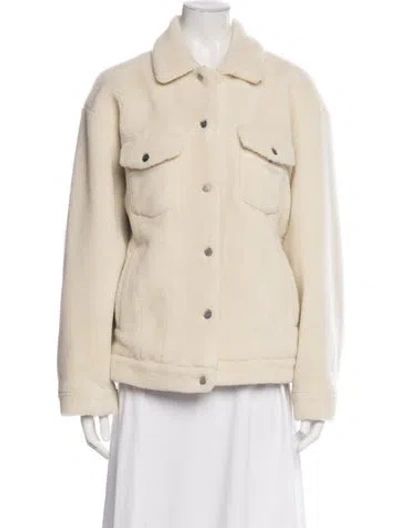 Pre-owned Anine Bing Jacket In White