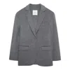 Anine Bing Quinn Blazer In Heather Grey In Gray