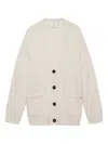 Anine Bing Jackson Cardigan In Neutral