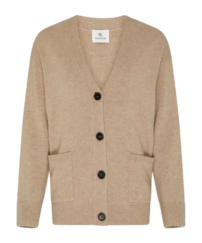 Anine Bing Jackson Cardigan In Nude