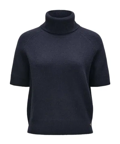 Anine Bing Jackson Cashmere Turtleneck Sweater In Blue