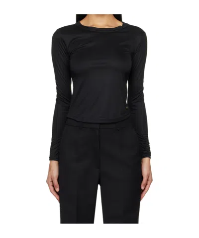 Anine Bing Jane Long-sleeved Blouse In Black