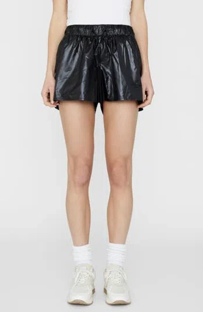 Anine Bing Janis Performance Shorts In Black