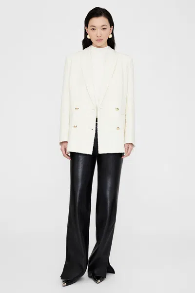 Anine Bing Jasmine Blazer In Ivory