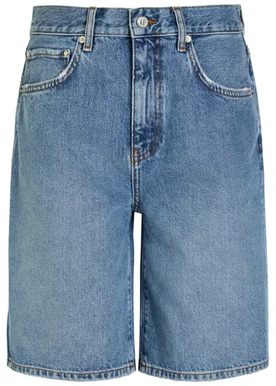 Anine Bing Jasper Wide-leg Denim Shorts