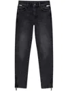 Anine Bing Jax Skinny-cut Jeans In 灰色