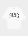 Anine Bing Jay Printed Cotton-jersey Sweatshirt In White