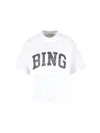 Anine Bing Jay Printed Cotton-jersey Sweatshirt In White