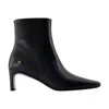 Anine Bing Jayden Square-toe Ankle Boots In Black