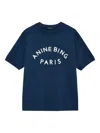 Anine Bing Jaylin Logo-print T-shirt In Blue