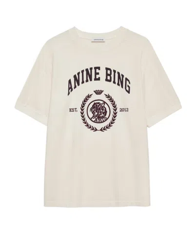 Anine Bing Jaylin Logo-print T-shirt In White