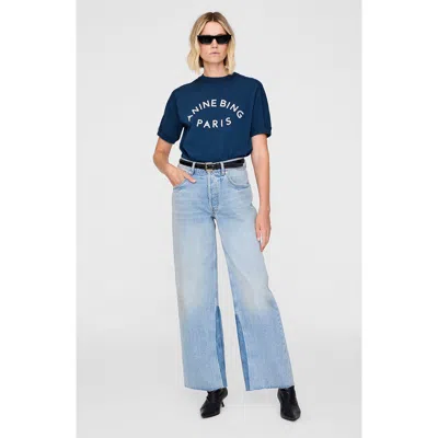Anine Bing Jaylin Paris Tee In Blue