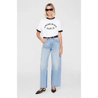 Anine Bing Jaylin Paris Tee In White